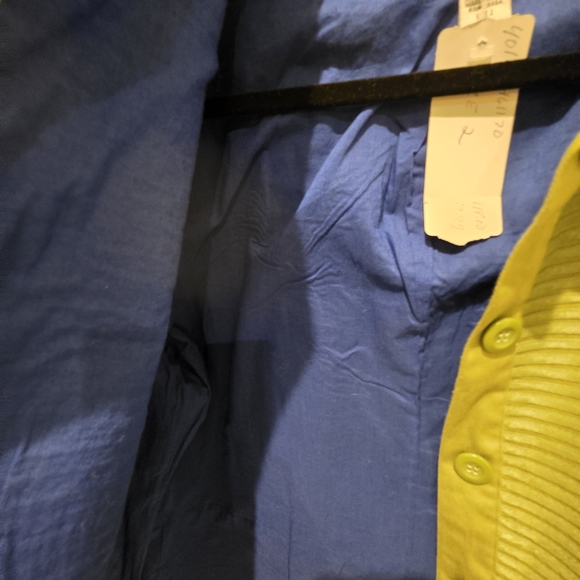 Chico's Olive Ribbed Zip-Front Jacket - Picture 5 of 10